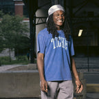 Varsity Tee - Washed Baby Blue