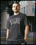 Varsity Tee - Washed Black