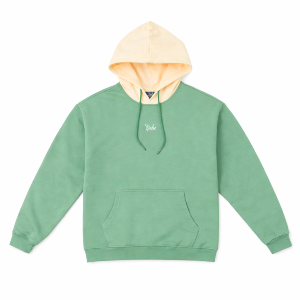 Two Tone Hoodie - Deep Mint
