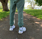 Two Tone Sweatpants - Deep Mint
