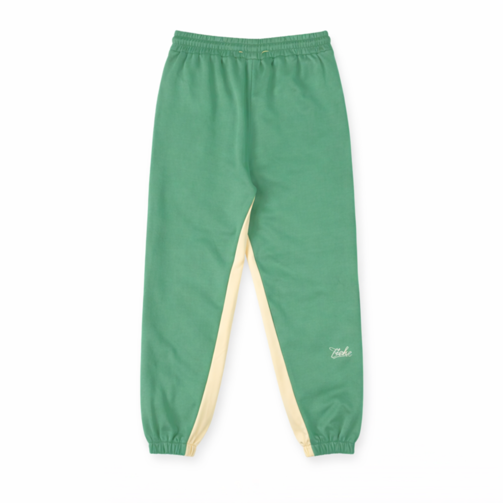 Two Tone Sweatpants - Deep Mint