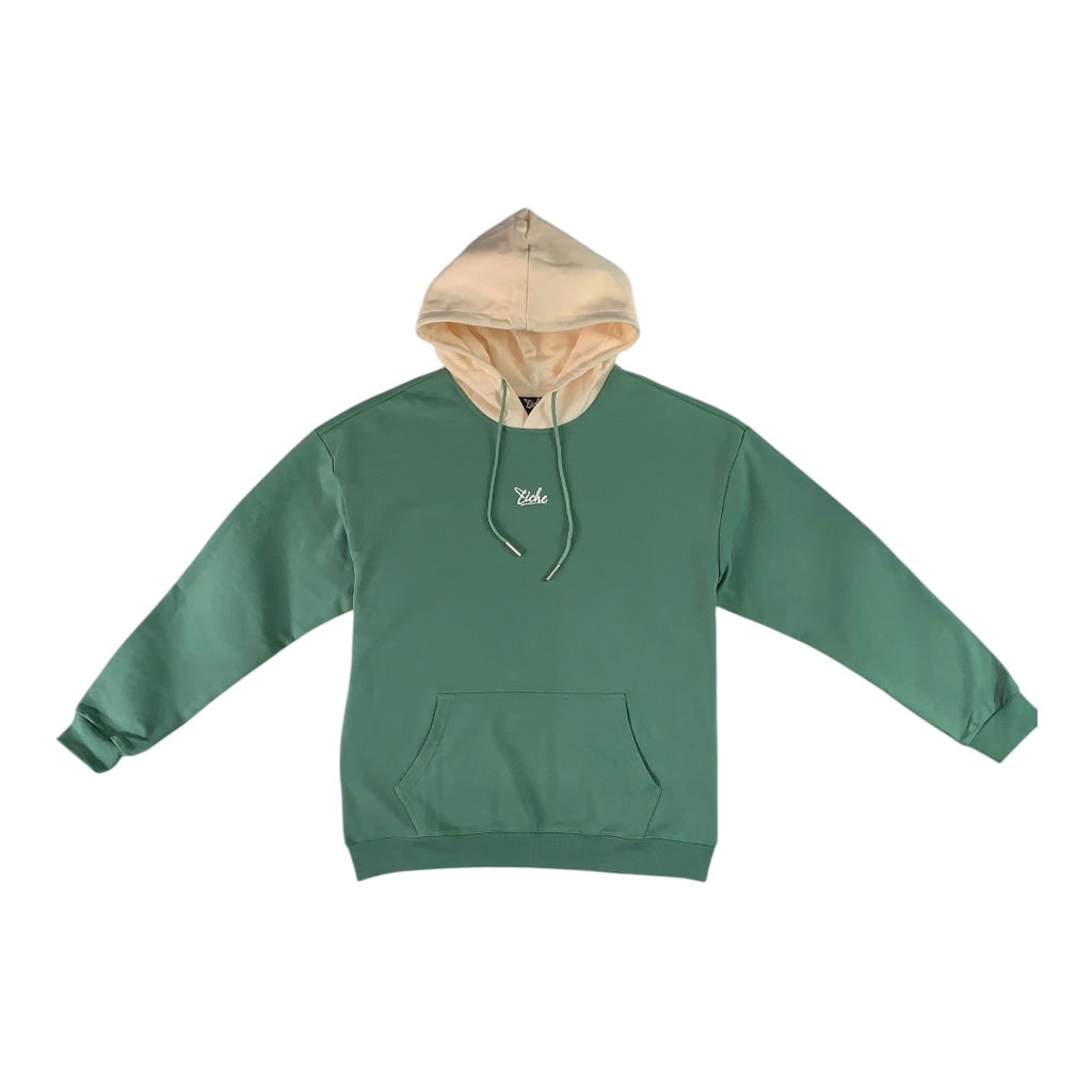 Two Tone Hoodie - Deep Mint
