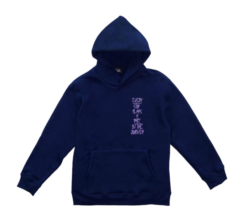 Tiche - Journey Hoodie - Navy Blue Front